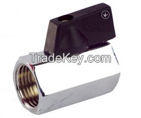 Brass Mini Ball Valve With Chorm Plated