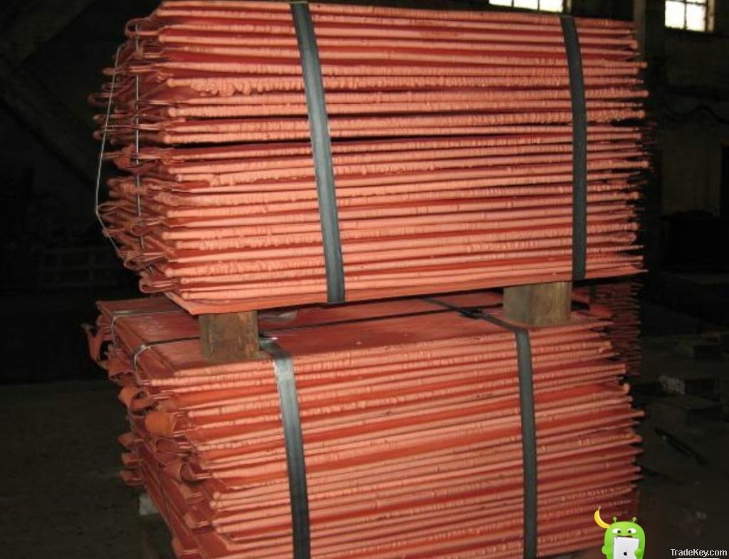 High quantity copper cathodes