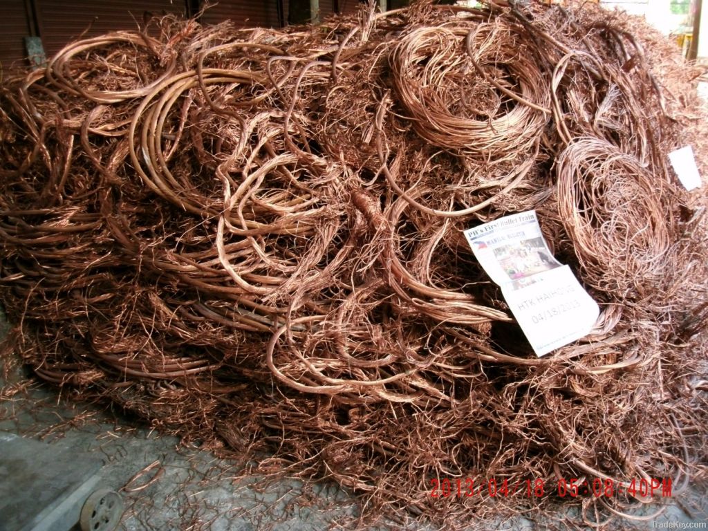 good quantitiy copper scrap 99.9%