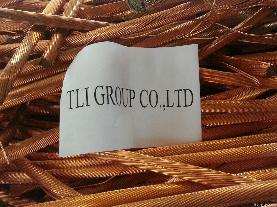 copper wire scrap 99.95% selled by factory