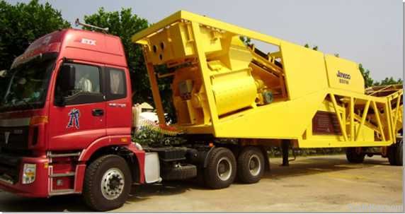 Mobile concrete batching plant