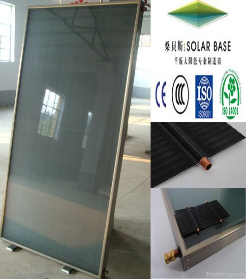 Flat panel solar water heater