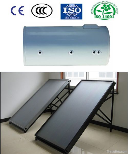 Flat panel solar water heater