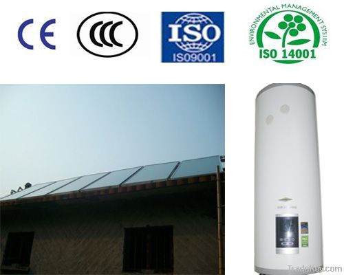 Flat panel solar water heater