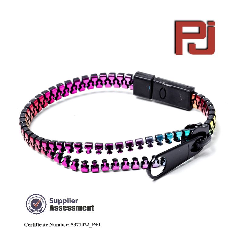 Plastic Zipper bracelet