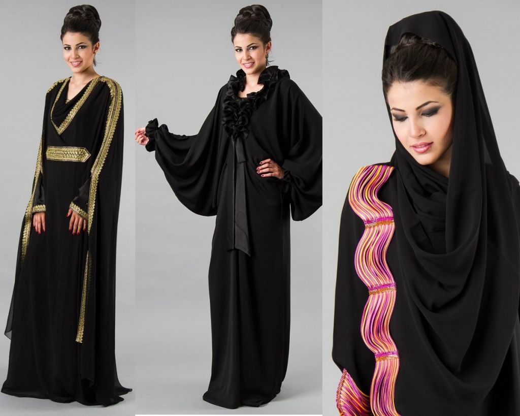 traditional dubai abaya fashion 2014