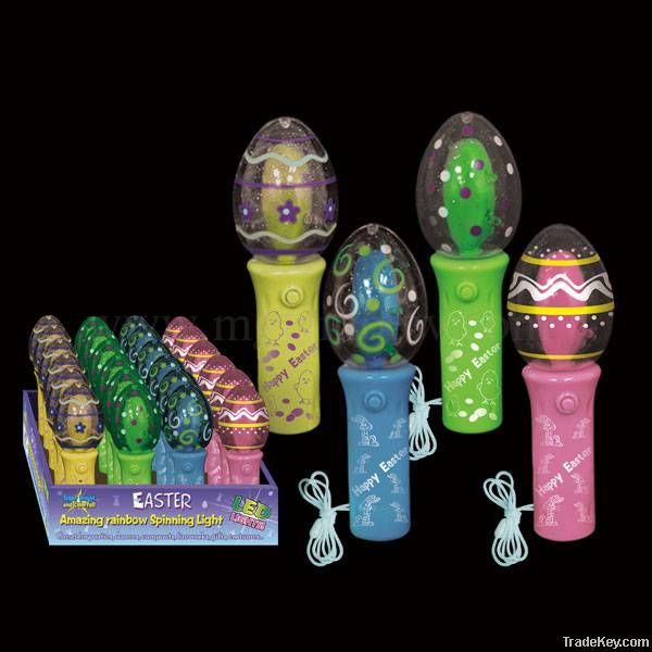 Light up Easter Egg Spinning Wand