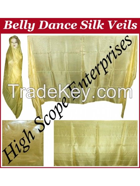 Belly Dance Costume Pure Silk Veils 5mm / Scraves size 45x108 inches 