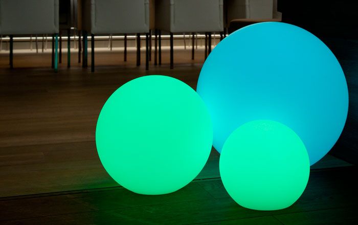 cordless LED swimming ball