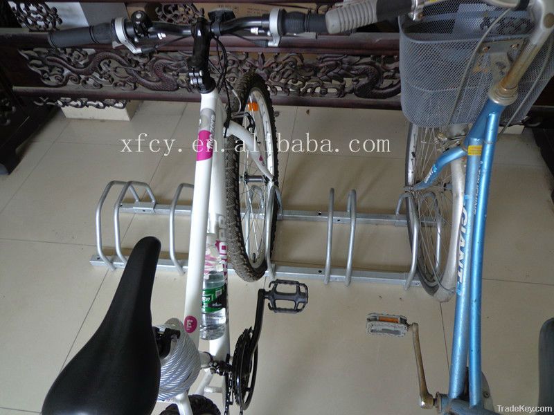 popular galvanized steel bike standing rack for 5 bikes