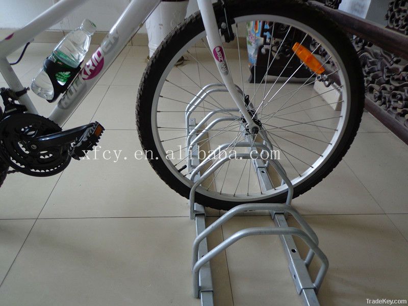 popular galvanized steel bike standing rack for 5 bikes