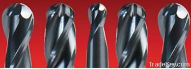 Solid Carbide Ball Nose End Mills, Extra Short