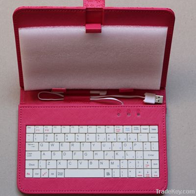 7&quot; Tablet cute pattern keyboard case