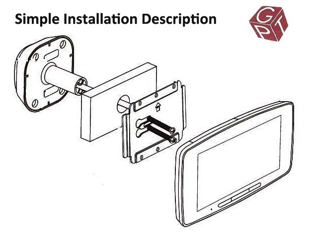 5 inch touch screen digital smart door peephole