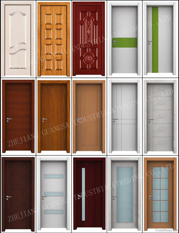 Melamine Door, Interior Wood Door