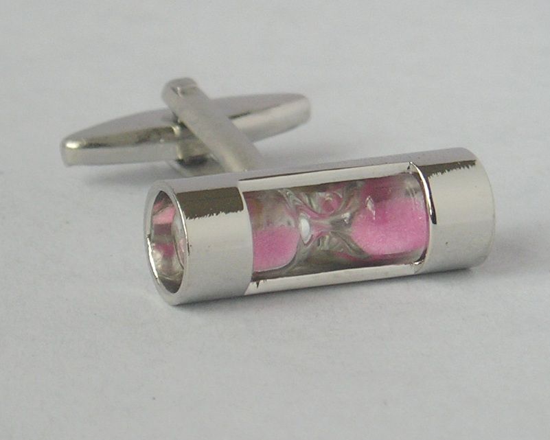 custom design sandglass cufflink