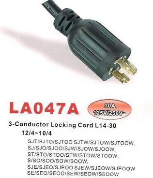 NEMA L14-20P/L14-30P Locking  Power Supply Cord