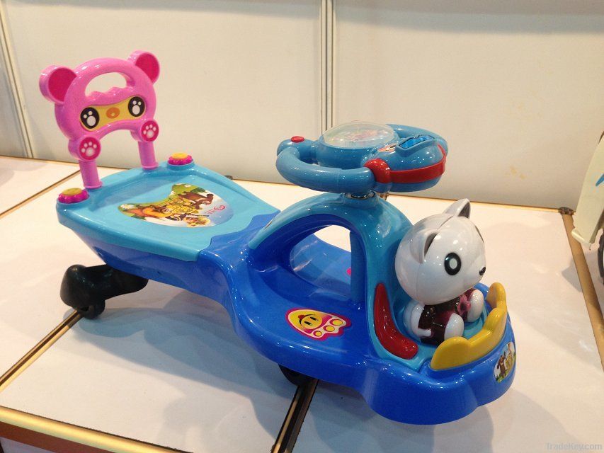 Baby ride on swing car