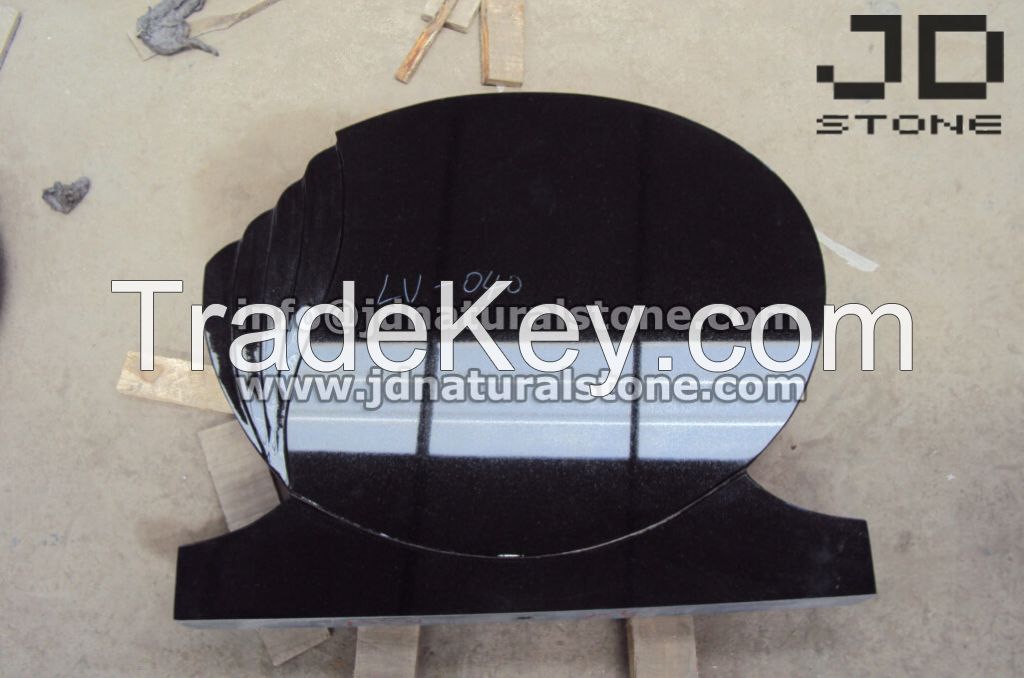 Black Headstone/ Shanxi Black Gravestone/ Shanxi Black Monuments Tombstone