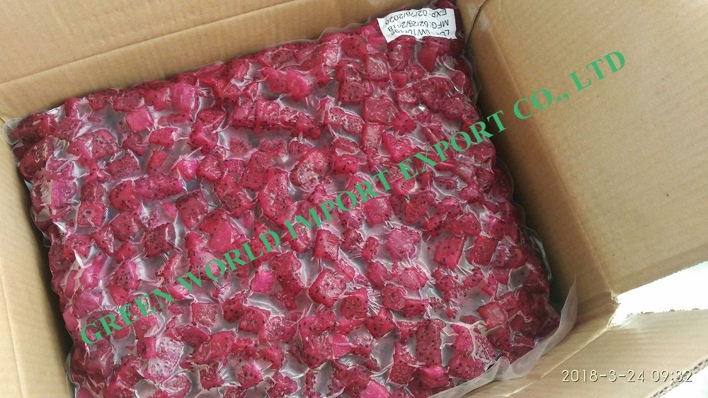 Frozen Dragon Fruit/ Pitaya from Vietnam with good quality and best price