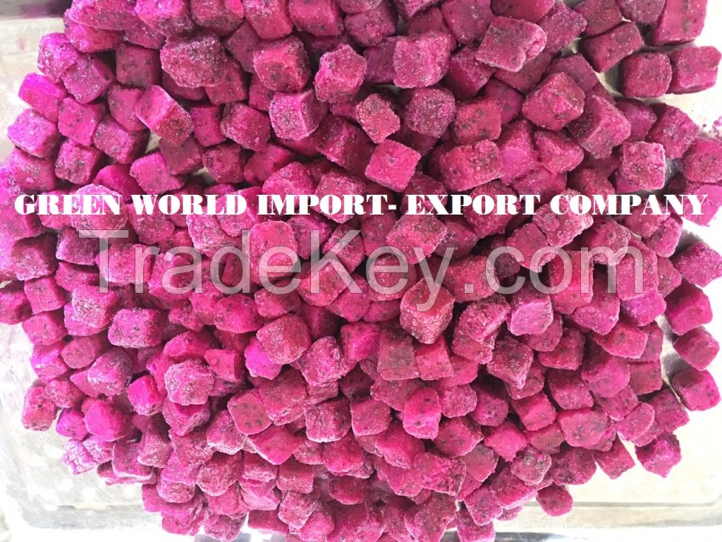 Frozen Dragon Fruit/ Pitaya from Vietnam with good quality and best price