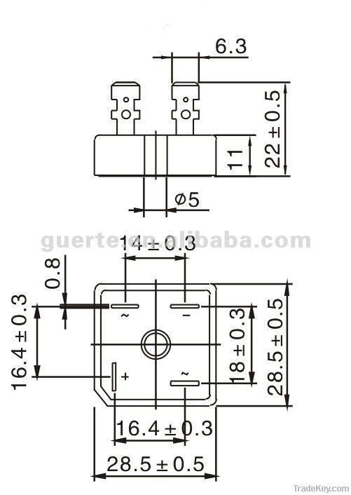 Rectifier bridge KBPC3510