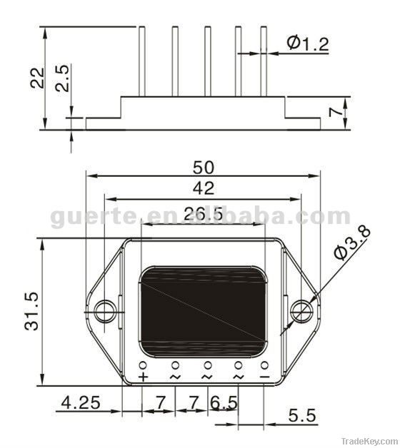 High performance Bridge rectifier MT3516W