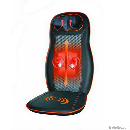 Multifunctional infrared back vibration massage seat black massager cu