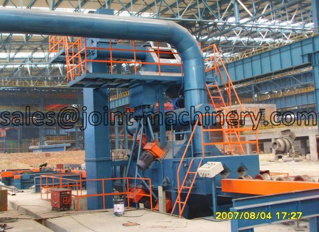 Steel pipe shot blasting machines