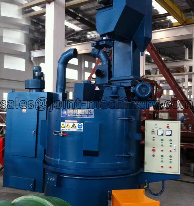 Rotary table shot blasting machine