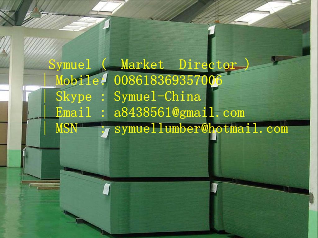 (2-30mm) Green Core White Melamine Water-proof Mdf