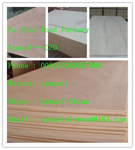 (2.5-30mm) Bleaching Poplar Furniture Grade Lvb Plywood Sheet