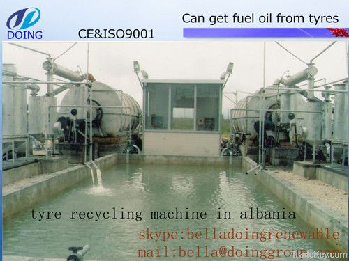 High profit waste tyre pyrolysis machine turn waste tyre plastic to fu