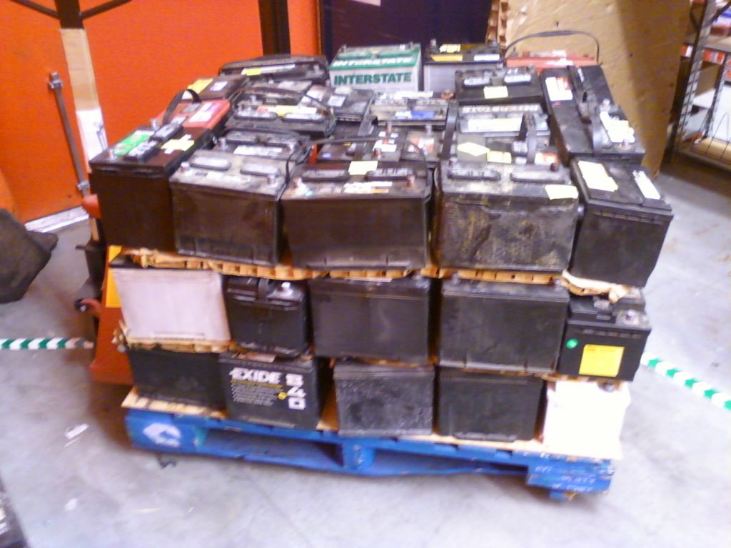 Used Drained Car Battery