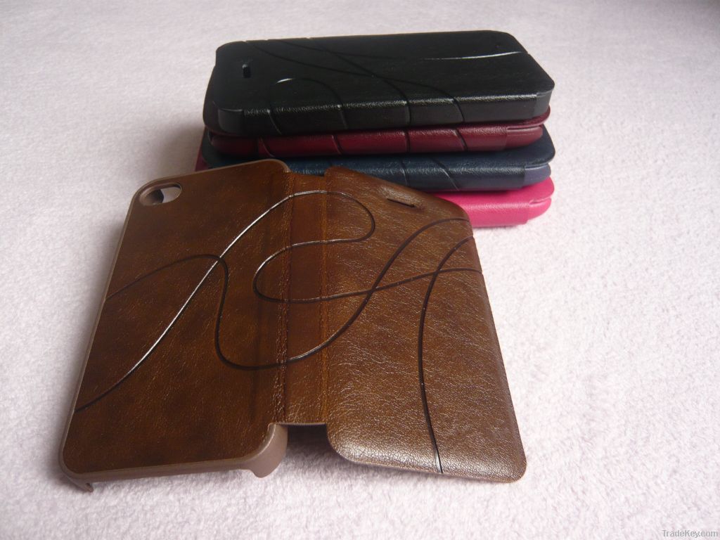 Competitive price! soft leather case for samsung series and iphone4, 5