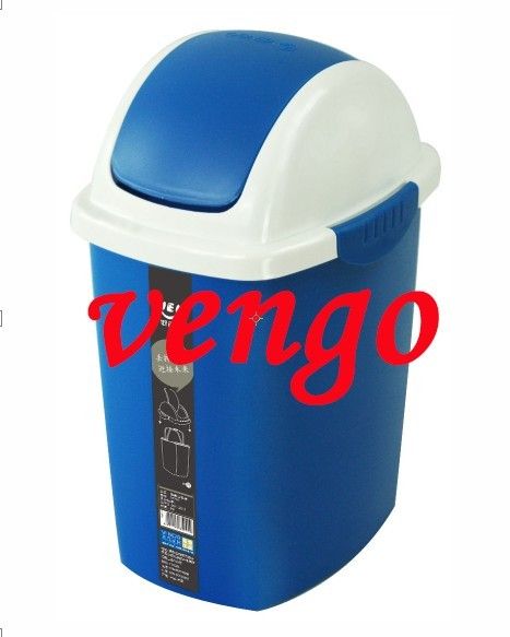 plastic waste bin with lid