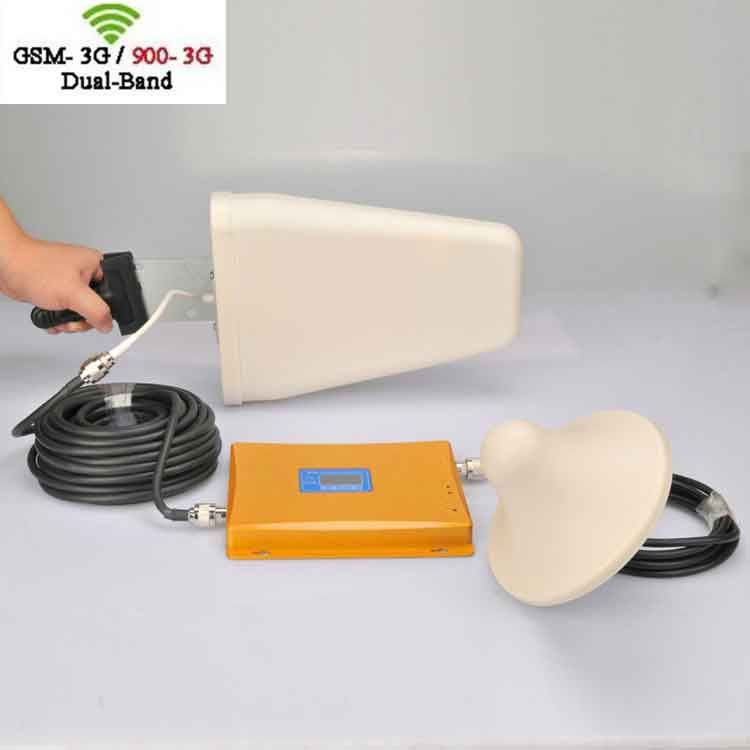 GSM 3G WCDMA 900Mhz 2100Mhz Mobile Cellphone Dual Band Signal Booster Signal Amplifer Signal Repeater