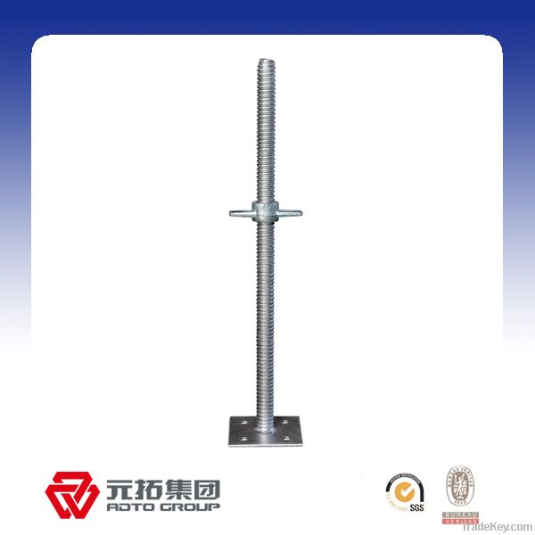 Pre-galvanized/painted steel screw solid/hollow base jack