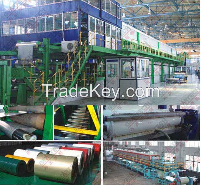 aluminum coil or sheet color coating painting machine production line