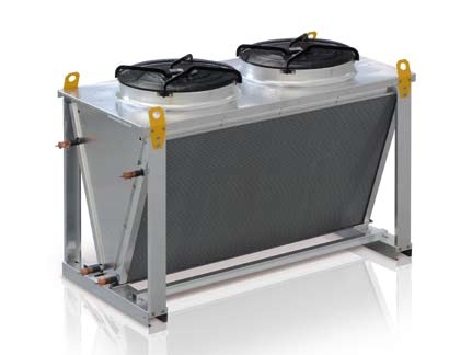 V type air cooler aluminum microchannel heat exchanger