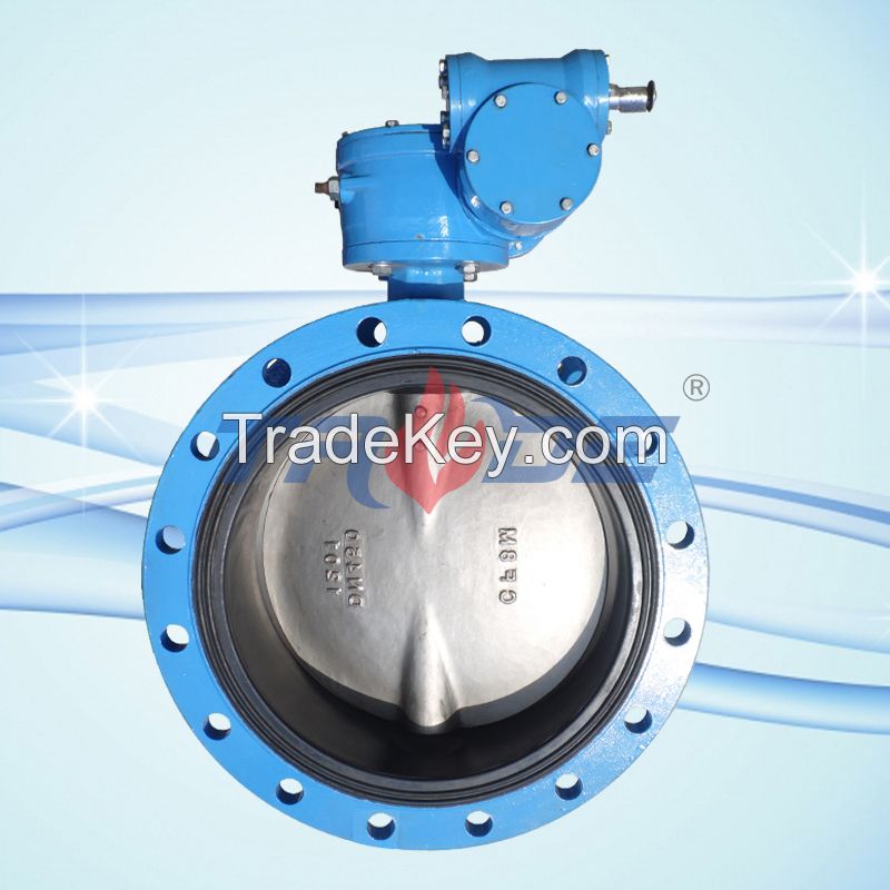 Double flanged butterfly valves