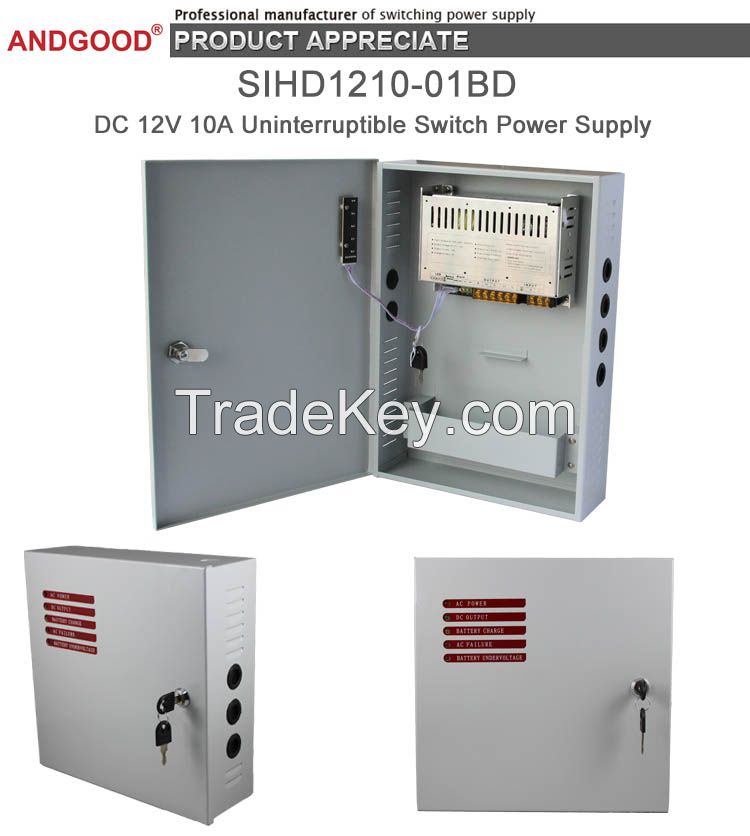 120W DC12V 10A power supply unit with battery backup function SIHD1210-01BR