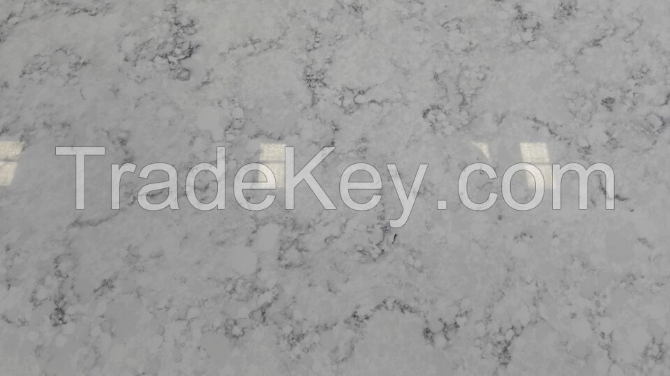 Quartz Stone Slab marble color No.7500 same quality as LG 