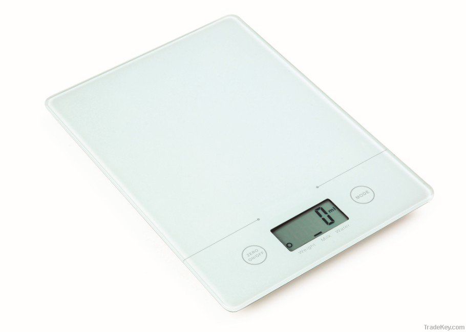 Camry Electronic Kitchen Scale with Super Slim Glass Platform