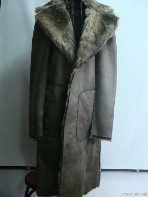 Ladies composite faux fur coat