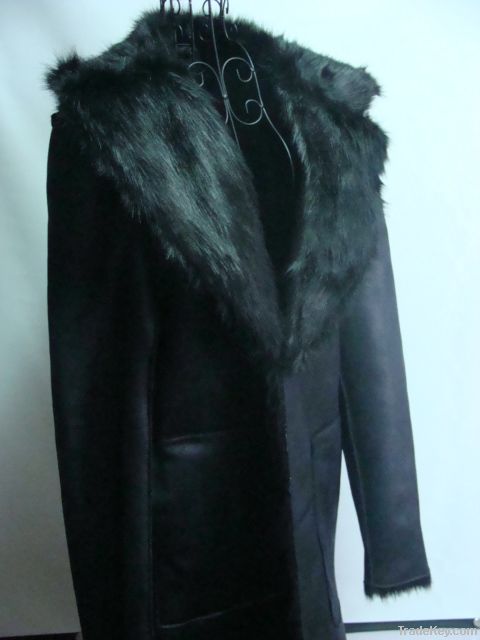 Ladies composite faux fur coat