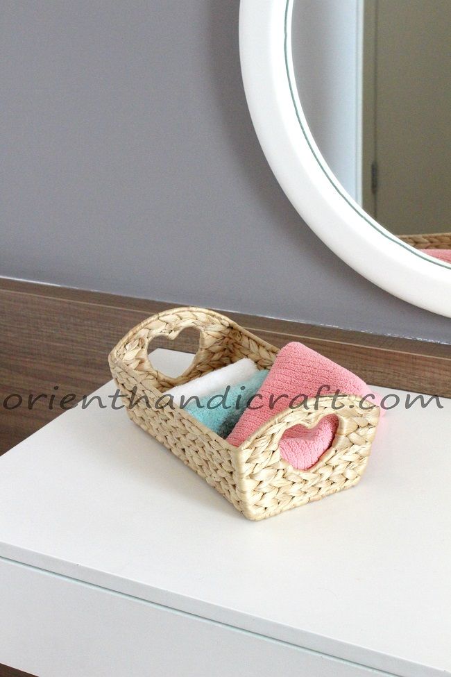 Vietnam water hyacinth heart-holed tray