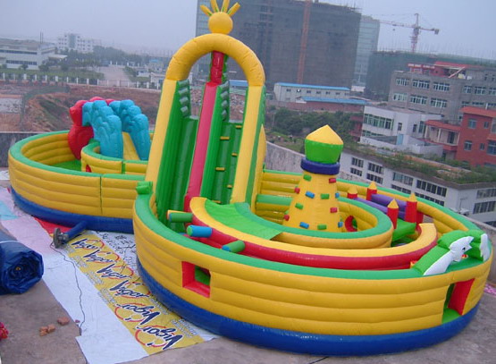 Sell inflatable amusement park, fun city, jumping castle