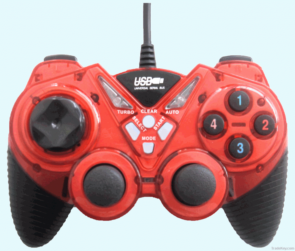 USB double shocks joystick