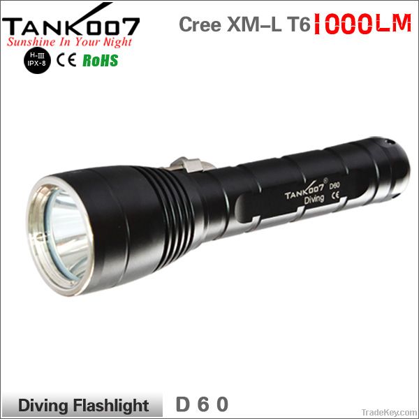 Famous Rechargeable Diving Torch TANK007 D60